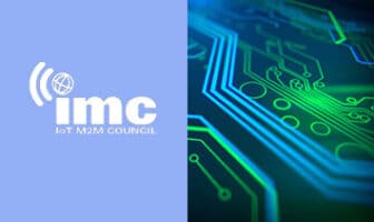 IMC IoT M2M Council logo with motherboard circuitry.