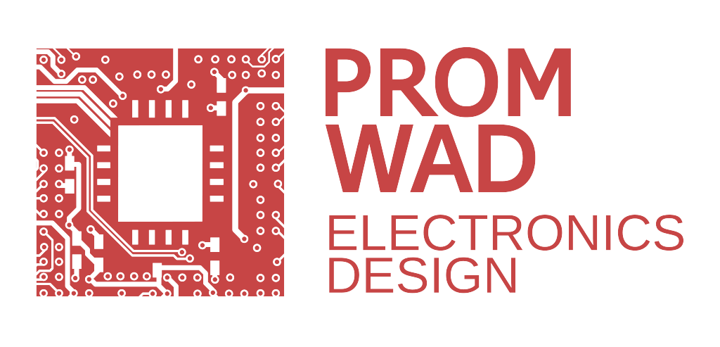 The red logo for Promwad electronics design.