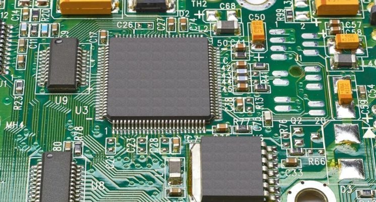 Printed circuit board (PCB) with electronic components