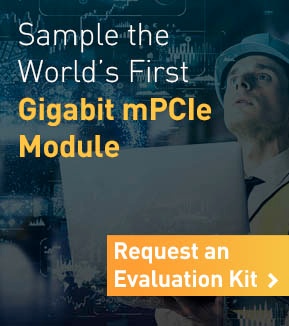 Sample the World's First Gigabit mPCIe Module