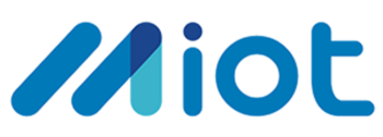 The MIOT Solutions logo featuring the letters "miot" in a modern blue font with a stylized "m" composed of three overlapping shapes.