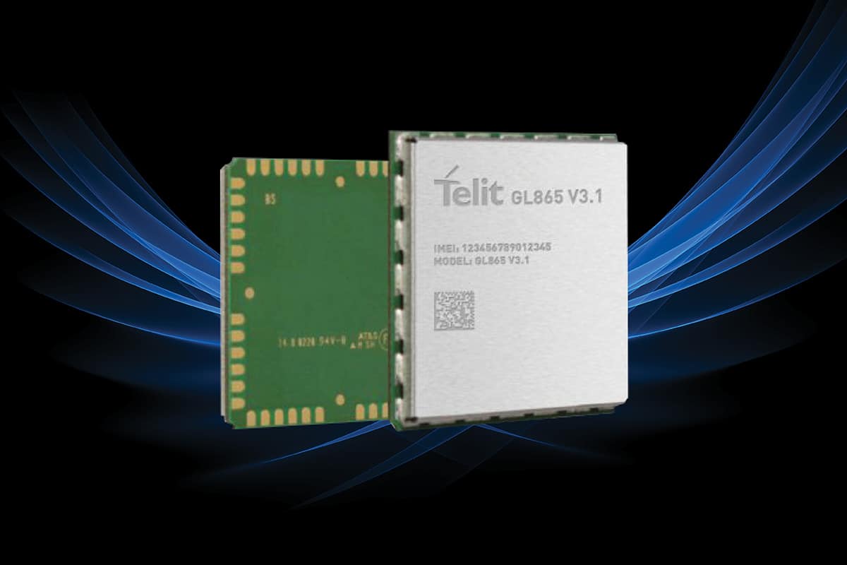 Telit GL865 V3.1 cellular 2G IoT module.