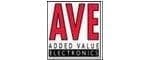 The logo for ave auto value electronics is designed for distributors.