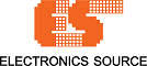Electronics source logo on a white background.