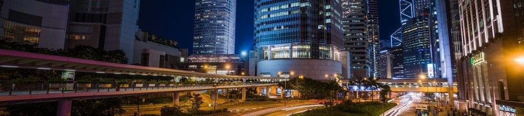 Hong kong skyline at night - stock photos & royalty-free images.