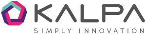 KALPA logo with a multicolored geometric icon on the left and the words "KALPA" and "SIMPLY INNOVATION" in gray text on a light background.