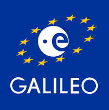 The Galileo logo, featuring a stylized letter "e" and a white circle surrounded by yellow stars on a blue background.