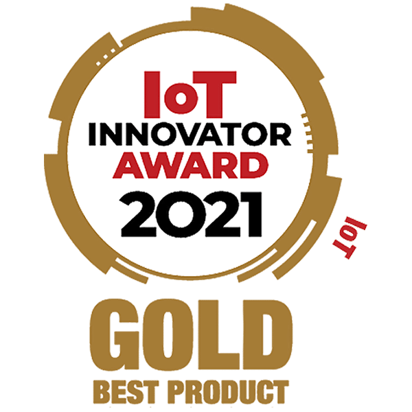 IoT Innovator Award 2021: Gold for Best Product.