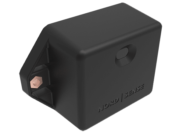 A black box with a plug for smart waste management.