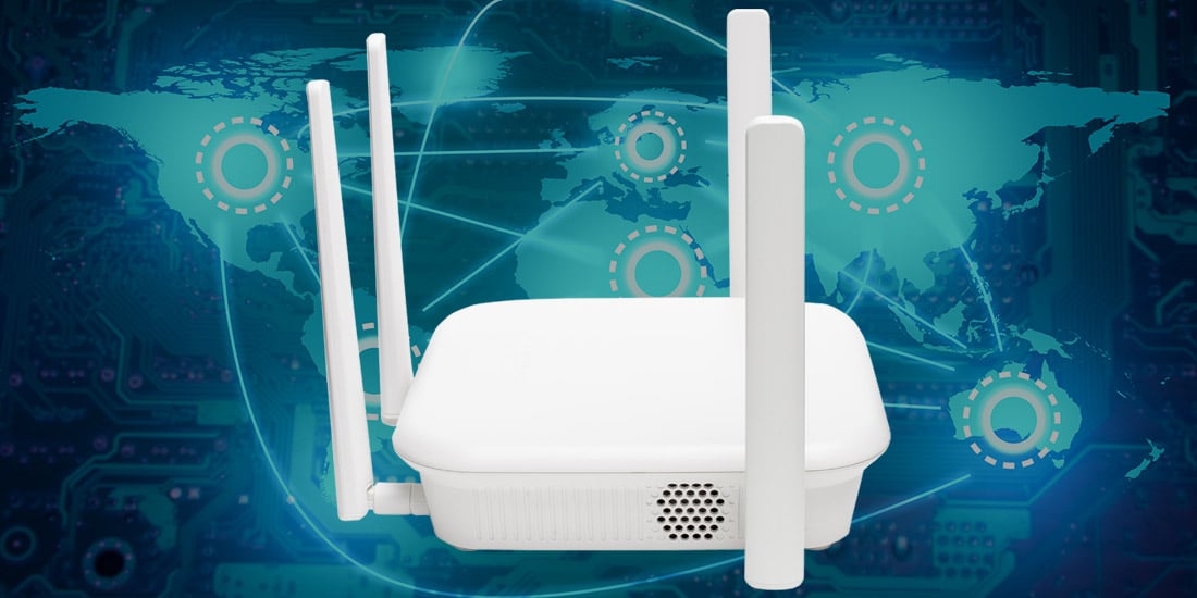 Teldat's IoT-enabled 5G router and gateway solution that leverages Telit's FN980 5G data cards.