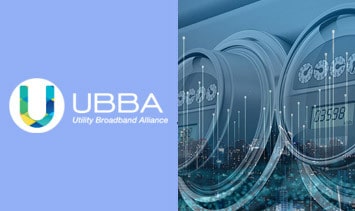 The ubba logo with a blue background.