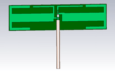 A green road sign on a pole with Dynaflex.