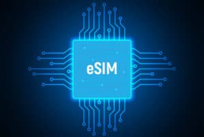 A digital representation of an eSIM.