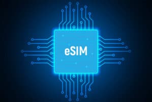 A digital representation of an eSIM.