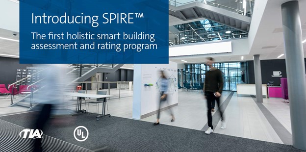 Introducing sprie, the first smart building assessment program endorsed by the Telecommunications Industry Association (TIA).