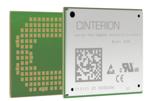 The cinterion MTC module is displayed against a white background.