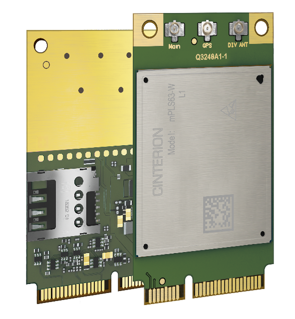 A pci card with a micro-sd card, ideal for global connectivity.