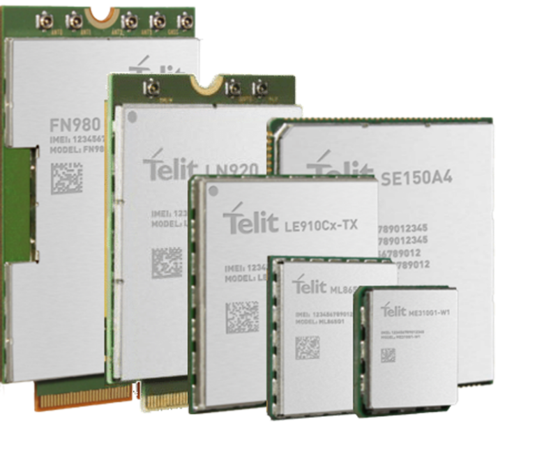 A collection of Telit modules