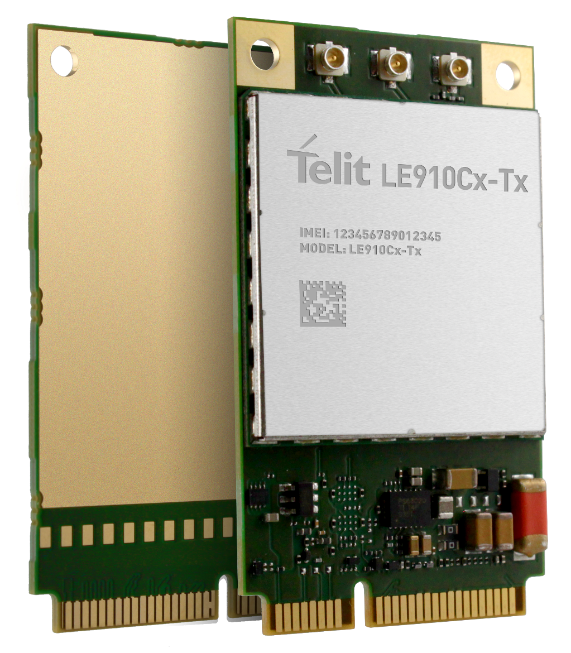 The LTE module is displayed on a white background.