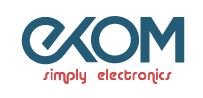 The logo for exom simply electronics.