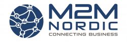 The logo for m2 Nordic linking business with distributors.