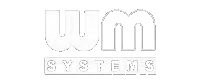 Wm systems logo on a white background, showcasing smart energy and IoT utilities.