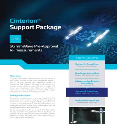 Cinterion mmWave Pre-Approval RF Measurements Support Package