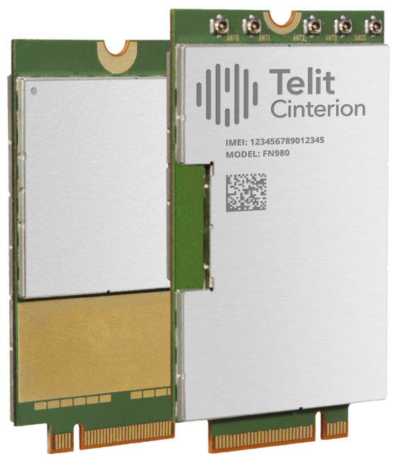 Image of Telit Cinterion's FN980 module.