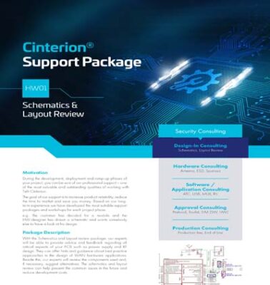 Cinterion Schematics Layout Review Support Package