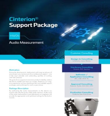 Cinterion Audio Measurement Support Package