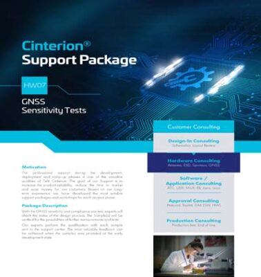 Cinterion GNSS Sensitivity Tests Support Package