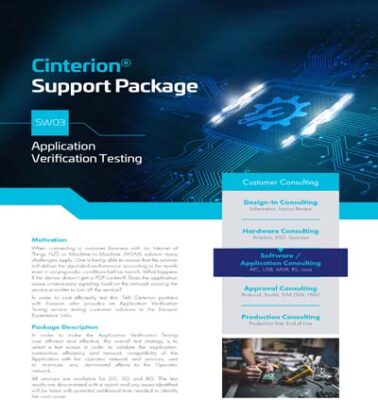 Cinterion Application Verification Testing Support Package
