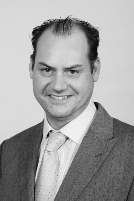 Mike Haxby black and white photo.