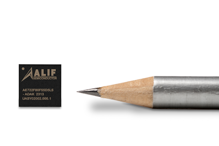 Alif Ensemble Chip with Pencil to Show Size.