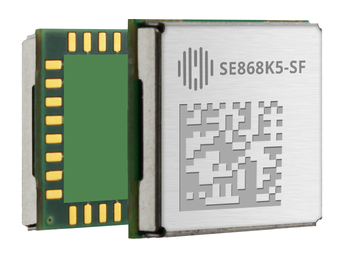 The multi-frequency positioning receiver module is shown on a white background.