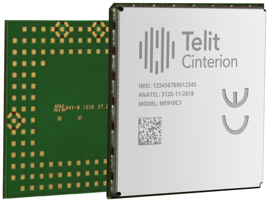 A chip with the word telit citeron on it.