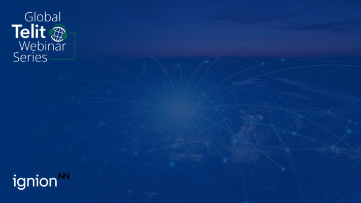 Promotional graphic for an upcoming webinar series featuring network lines converging over a digital landscape.