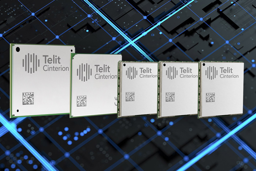 Telit Cinterion IoT module portfolio, representing a broad range of mobile IoT modules for EV charging equipment.