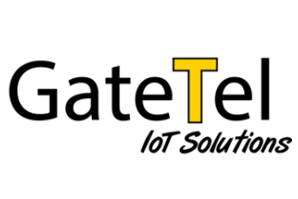 GateTel IoT Solutions logo with the word "GateTel" in black and the 'T' in yellow, followed by "IoT Solutions" in a cursive font below.