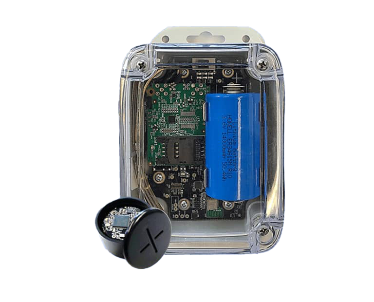 A small electronic device with a button and a OneEdge battery.