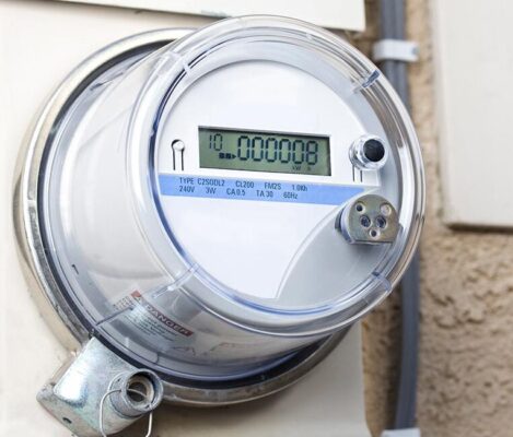 An electric smart meter.