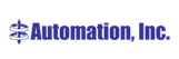 Logo of Automation, Inc. featuring blue text and a blue emblem with three alternating white and blue horizontal lines.