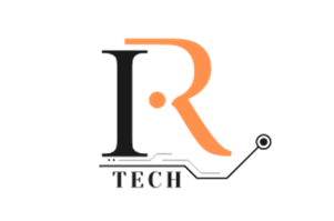 Logo featuring a stylized letter "R" in orange and black with the word "Tech" below, accompanied by a circuit-like design element.