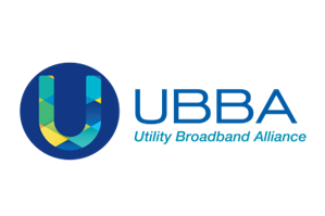UBBA logo featuring a stylized "U" in blue and green patterns next to the text "UBBA Utility Broadband Alliance.