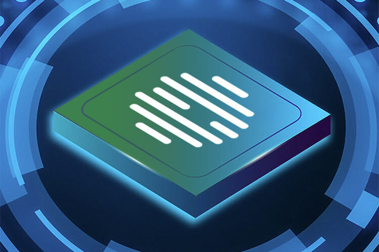 Futuristic rendering of a Telit Cinterion module.
